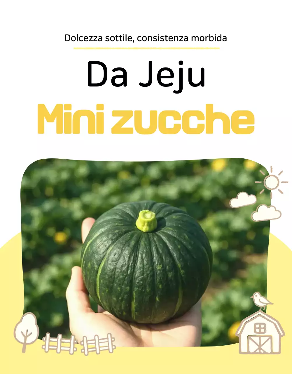 Pagina dei dettagli dei prodotti agricoli semplici gialli