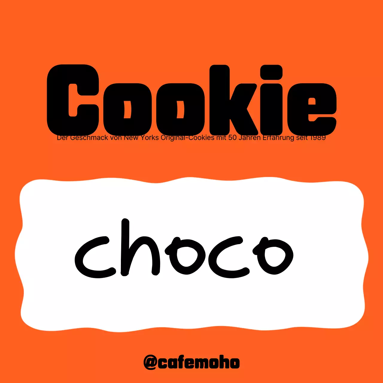 Werbung für Orange Pop Dessert