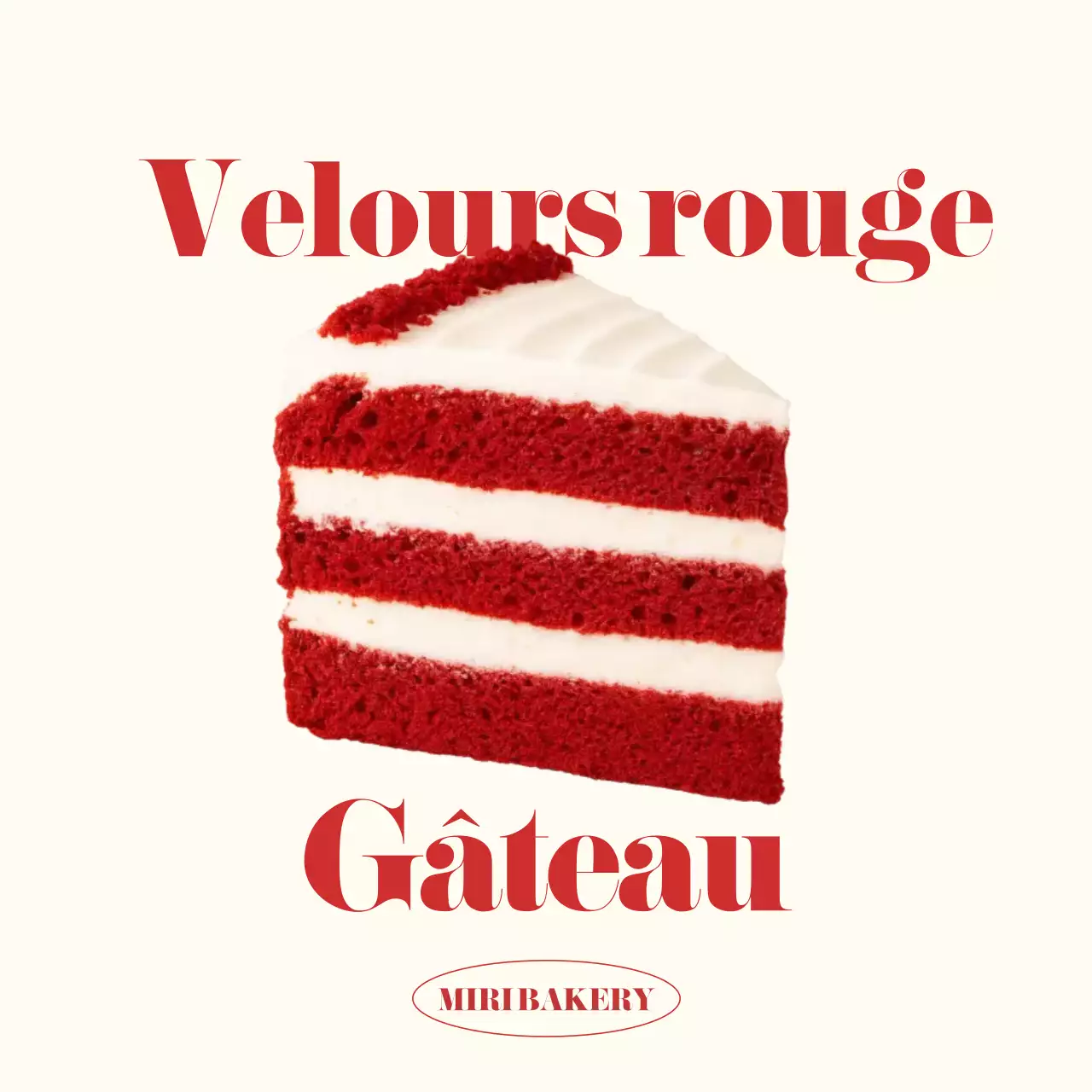 Publicité pour un dessert simple et ivoire