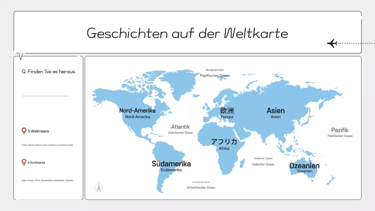 Gray Modern Geography Klassenhandbuch