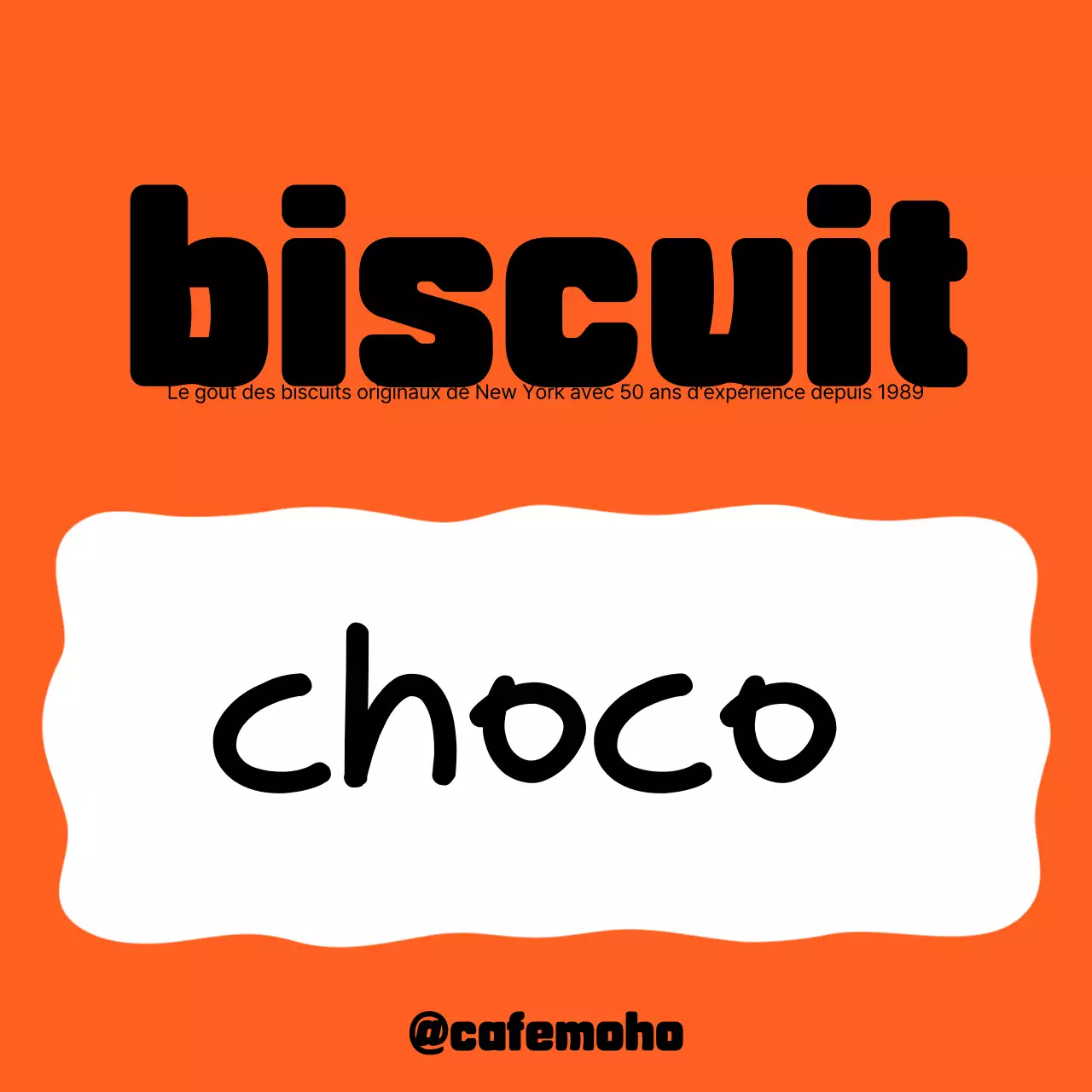 Publicité pour le dessert Orange Pop