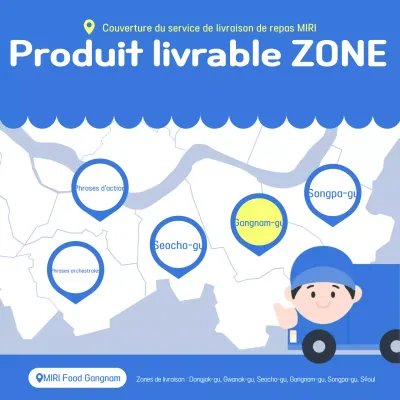 Guide de livraison simple bleu