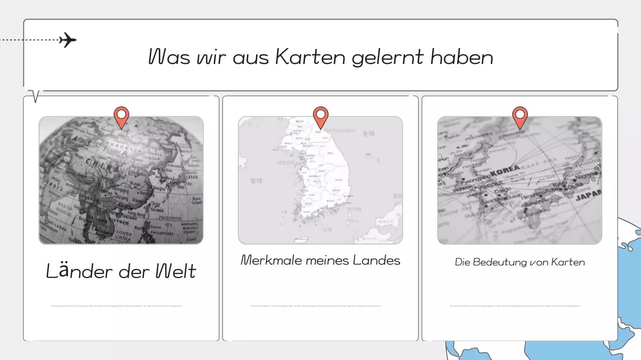 Gray Modern Geography Klassenhandbuch