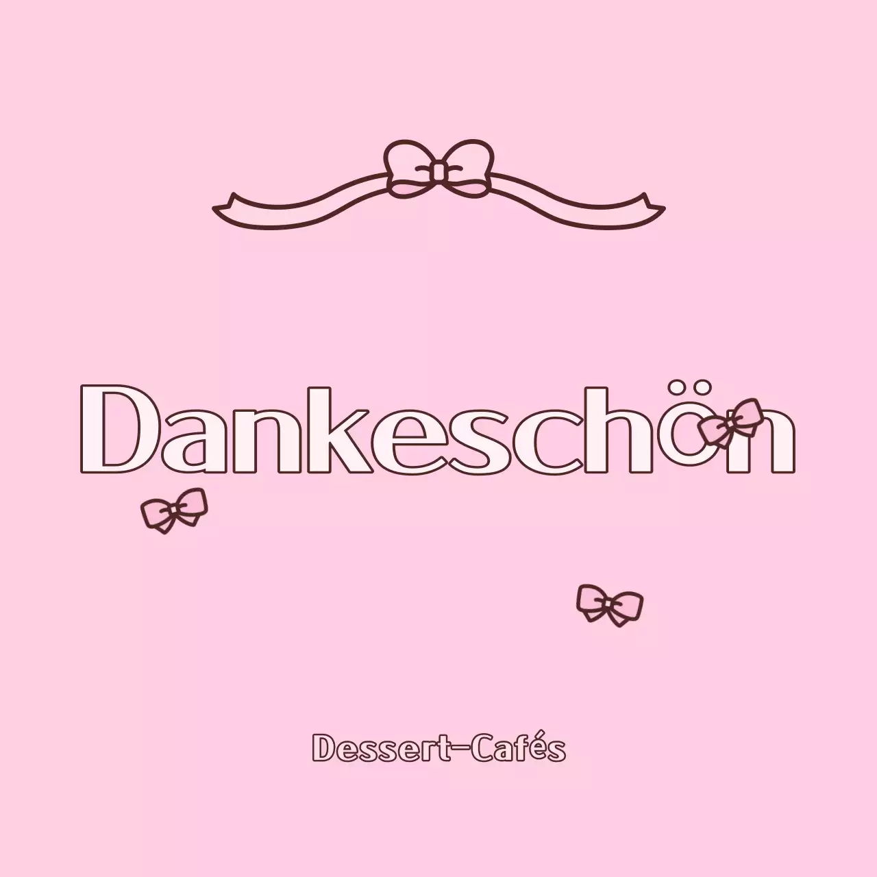Rosa Baby Dankesgrüße