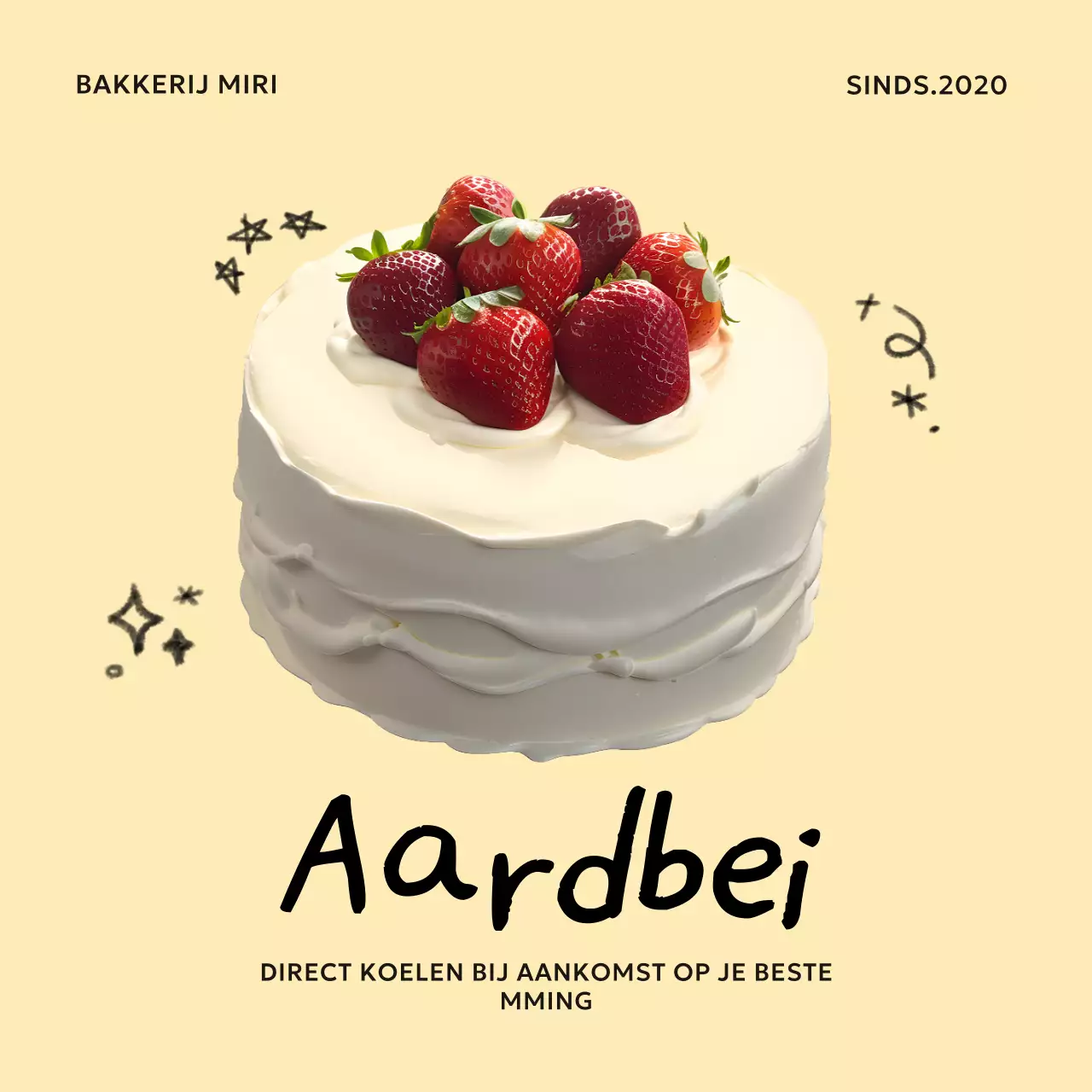 Beige Simpel Dessert Advertentie