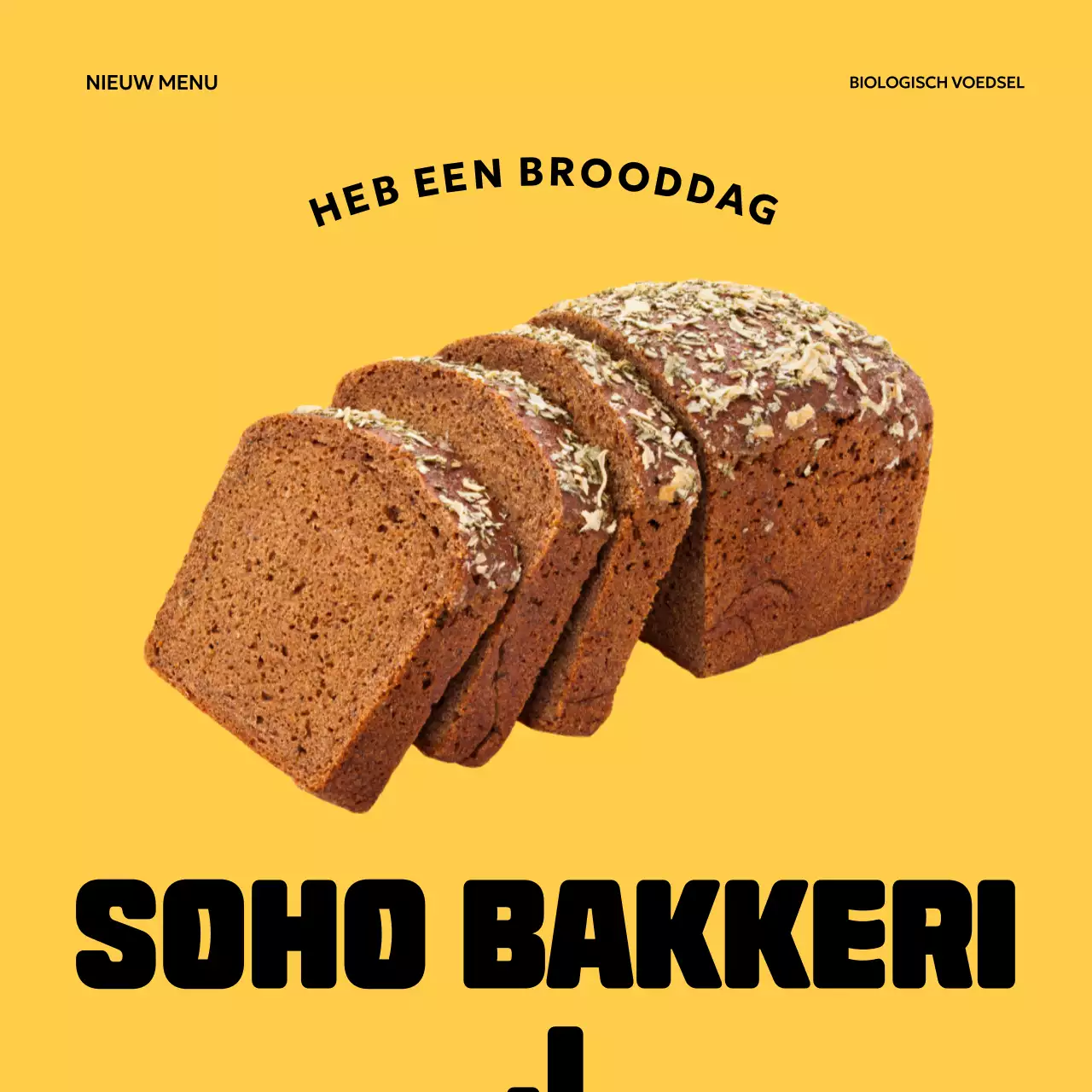 Gele Eenvoudige Bakkerij Promotie