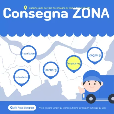 Guida alla consegna semplice blu