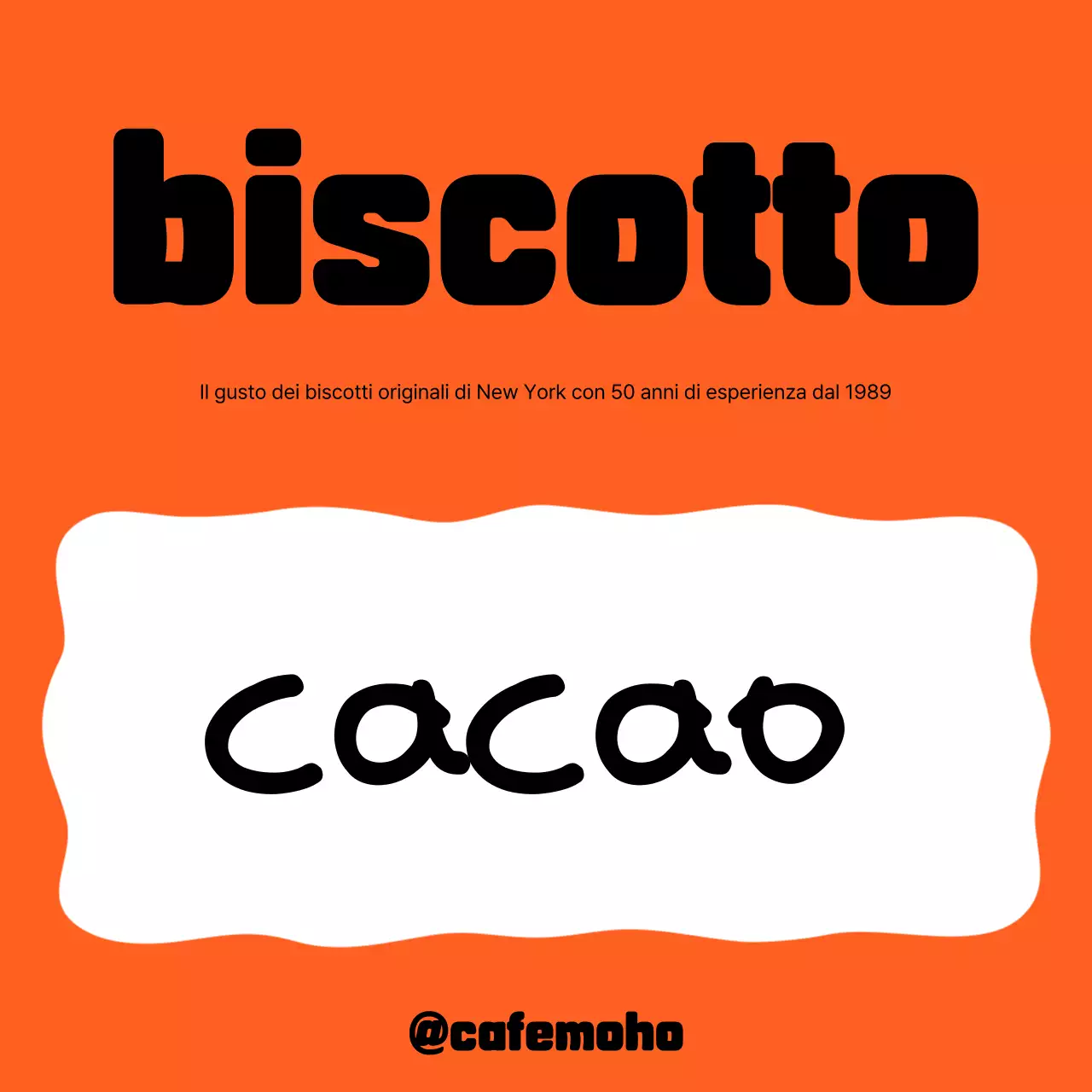 Pubblicità del dessert Orange Pop