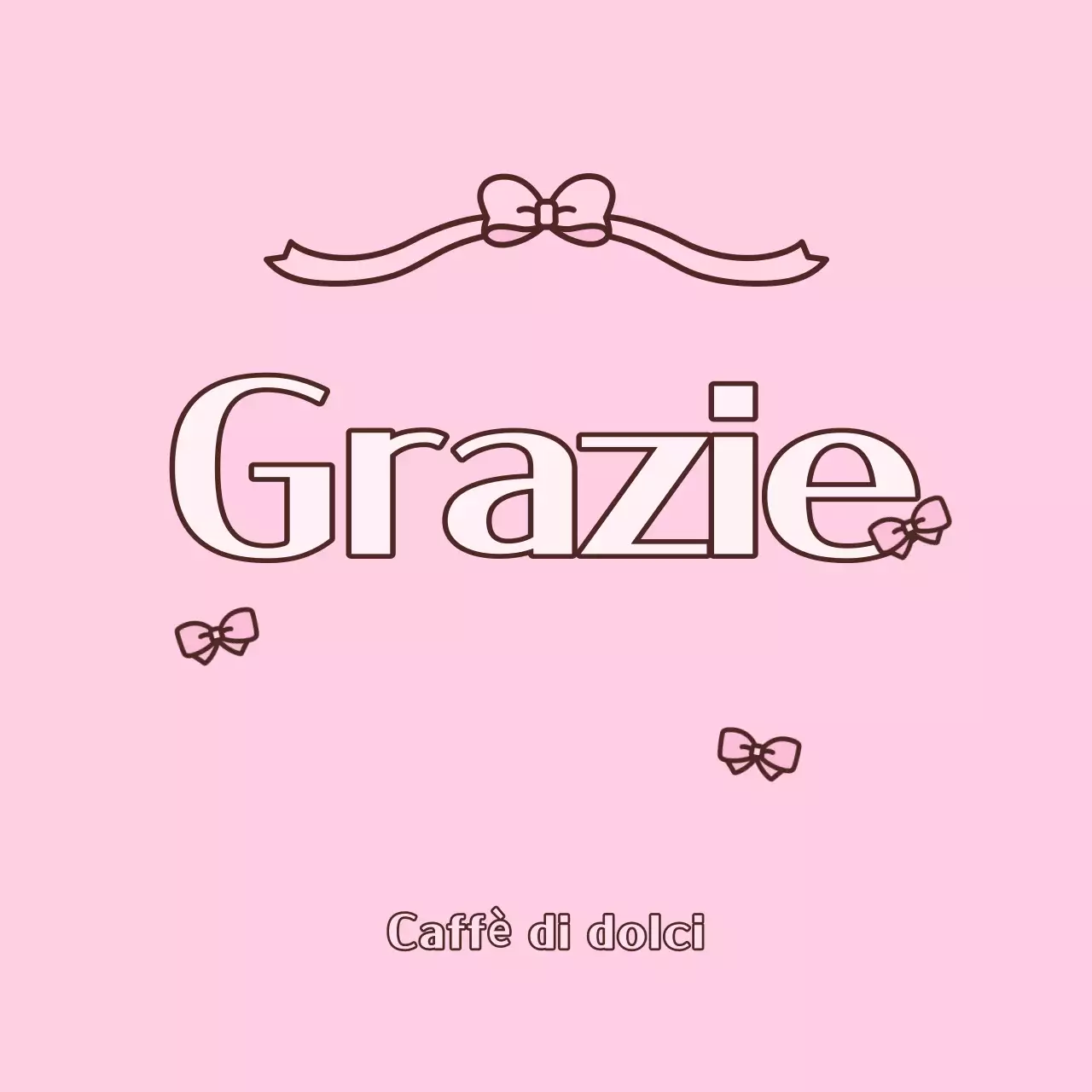 Saluti di ringraziamento per il bambino rosa