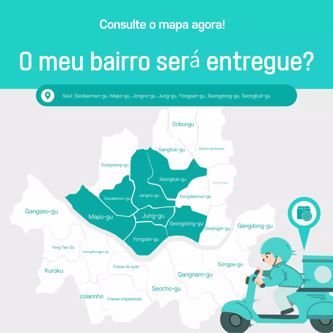 Guia de serviço de entrega Mint Modern