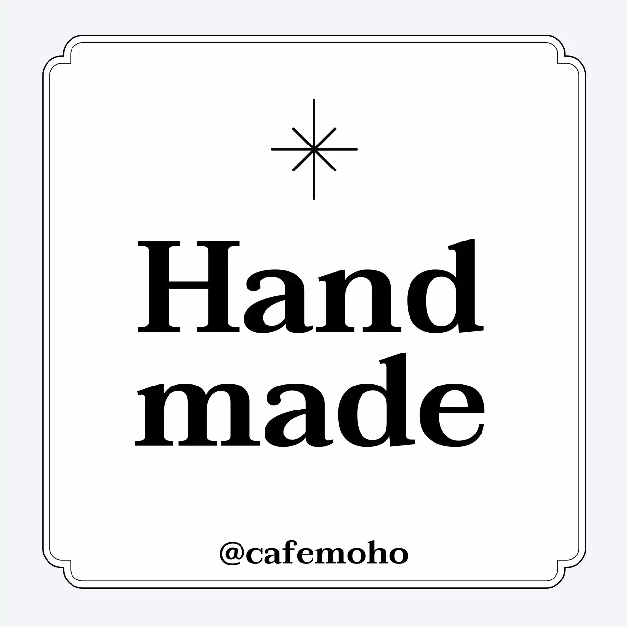 Khuyến mãi thủ công mỹ nghệ đơn giản màu đen