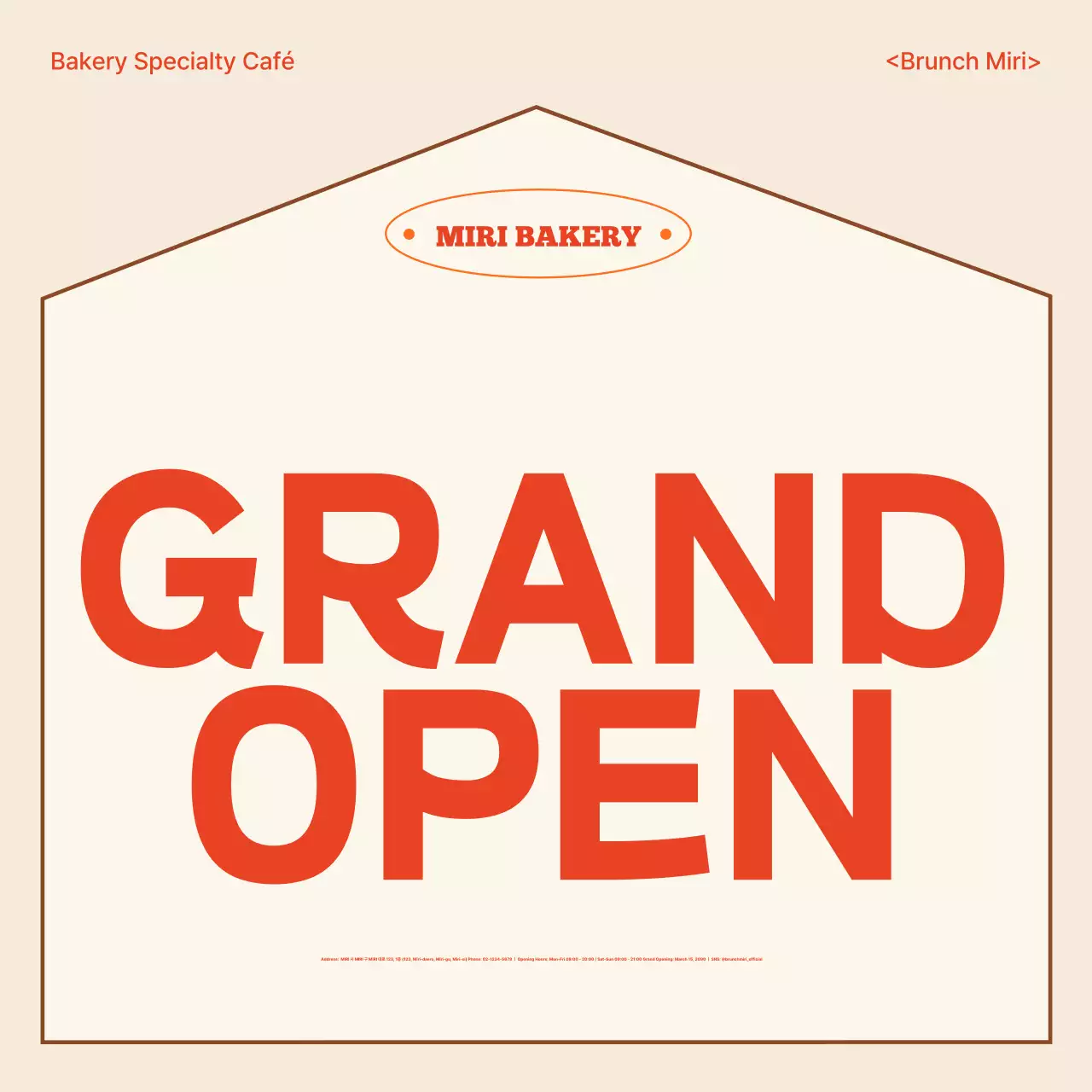 Sự kiện khai trương tiệm bánh Beige Modern