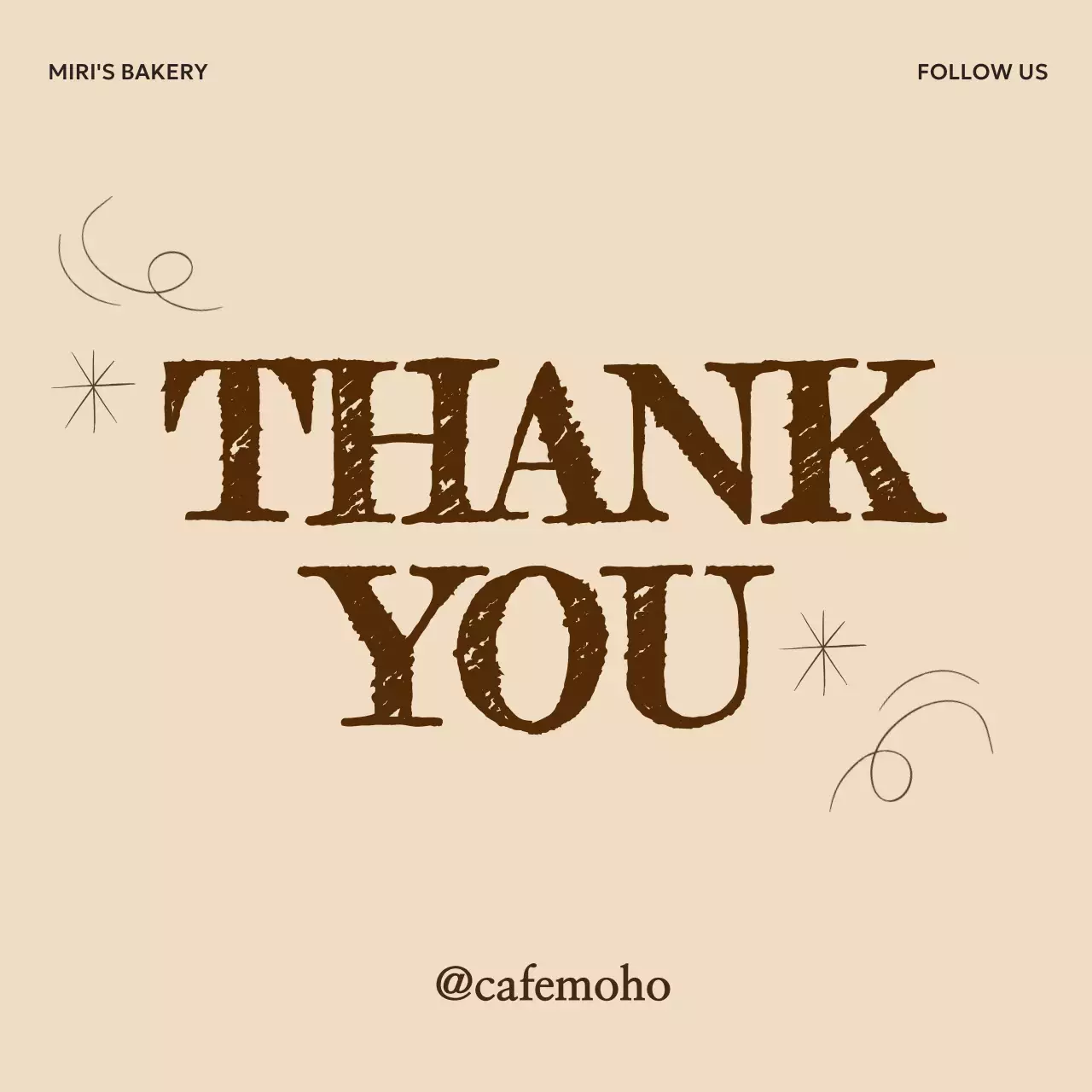 Beige Vintage Cảm ơn bạn