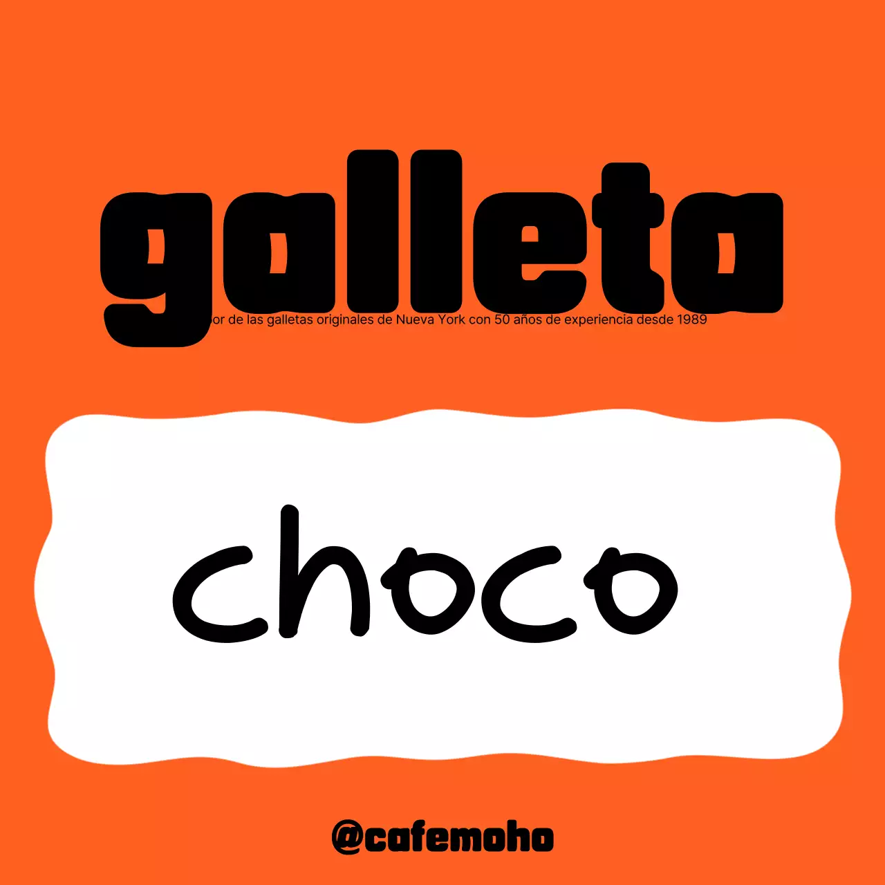 Anuncio de postre Orange Pop