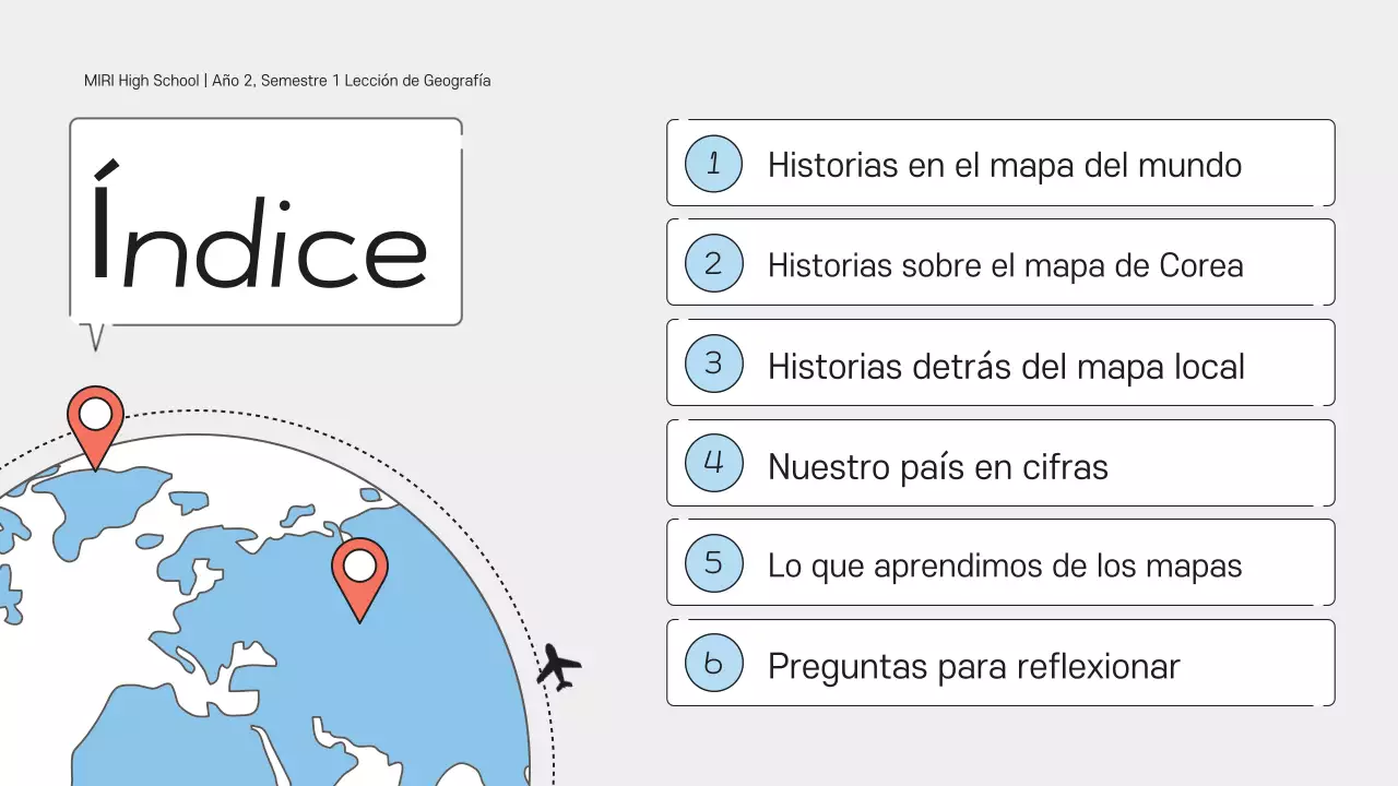 Guía de clase de geografía moderna de Gray