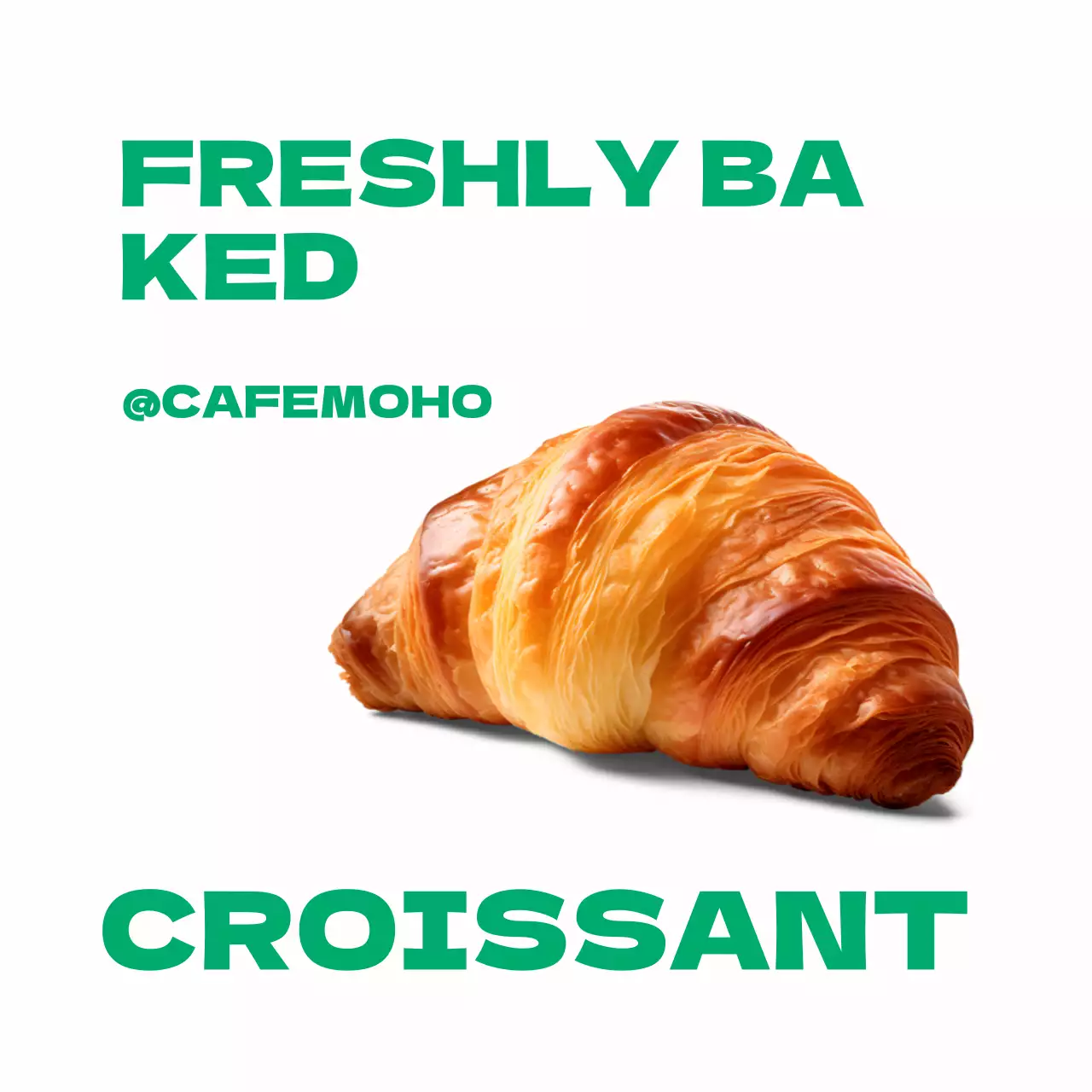 Quảng cáo tiệm bánh White Modern