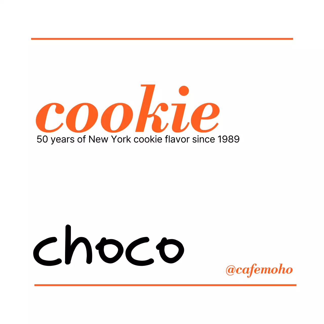 Quảng cáo món tráng miệng đơn giản màu cam