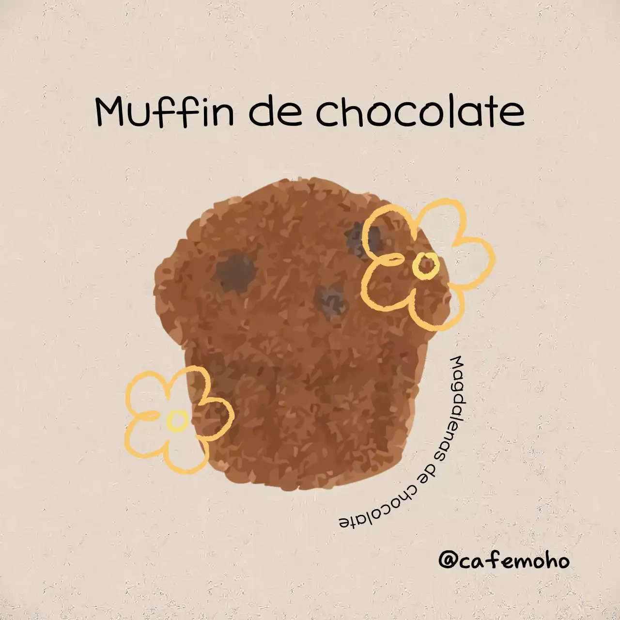 Promoción de postres sencillos beige