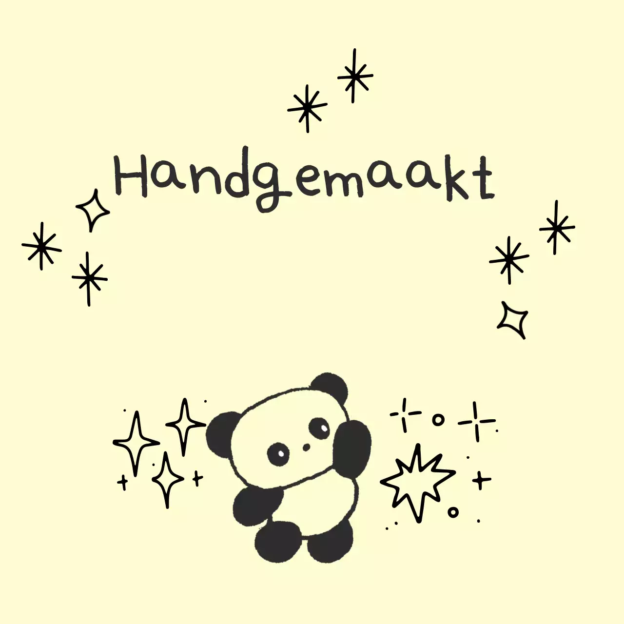 Ivoor schattige handgemaakte stickers