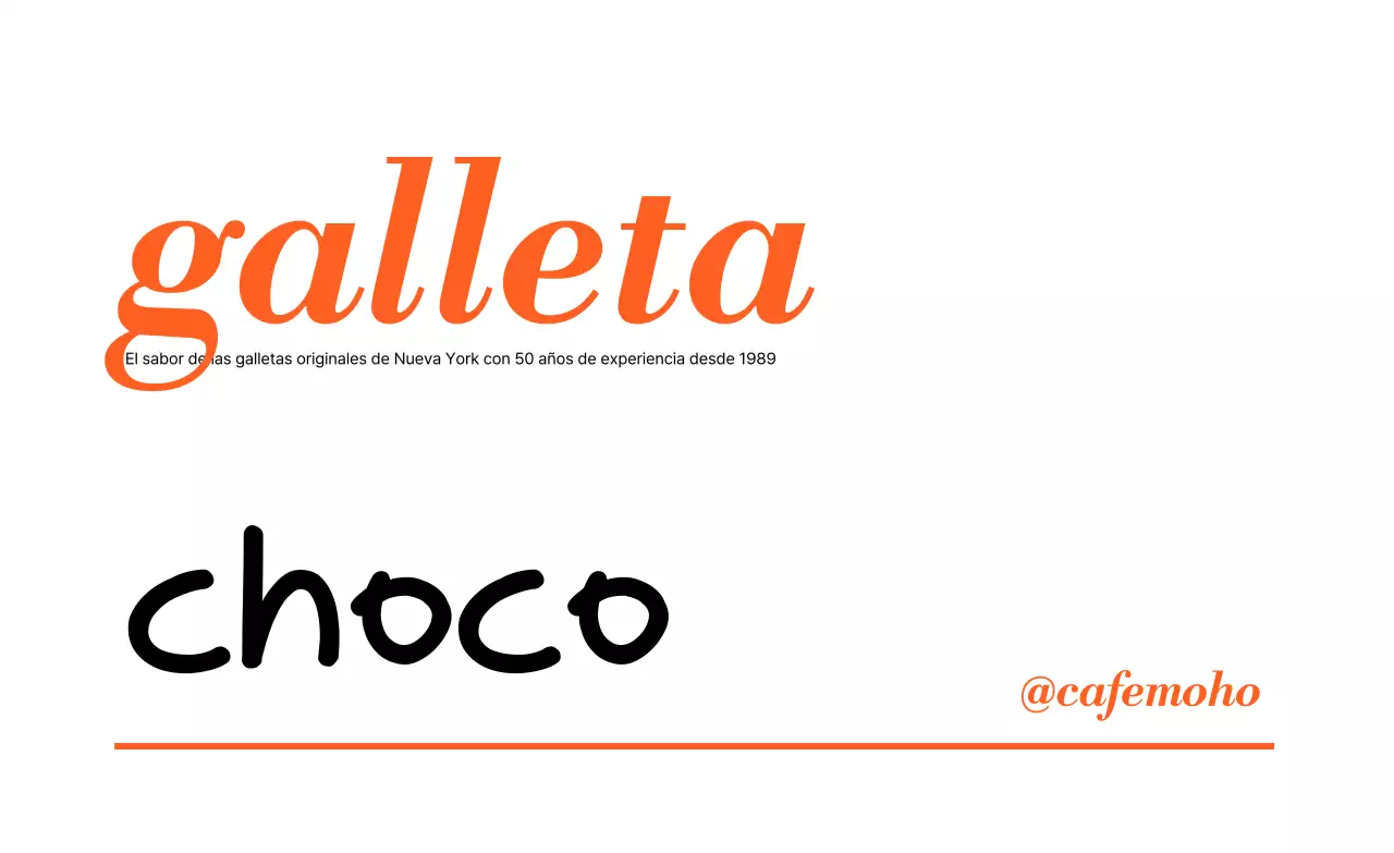 Anuncio de postre sencillo de naranja