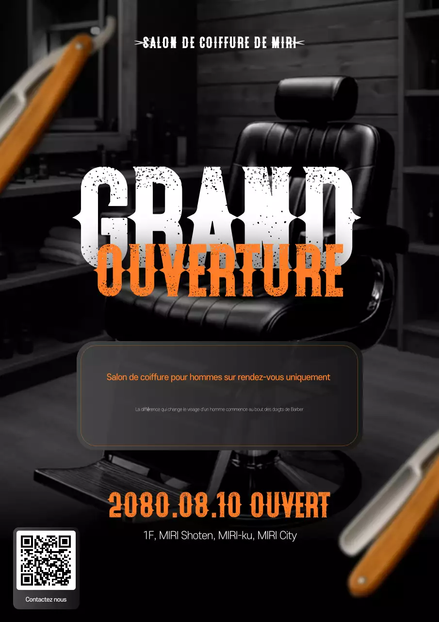 Ouverture du salon de coiffure Black Vintage