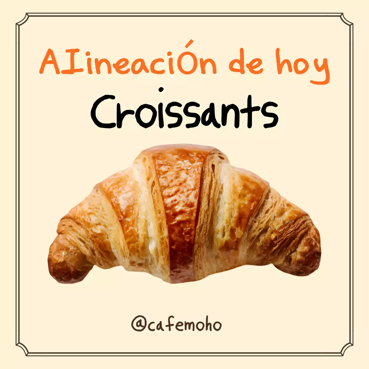 Promoción del menú de la panadería Beige Clean