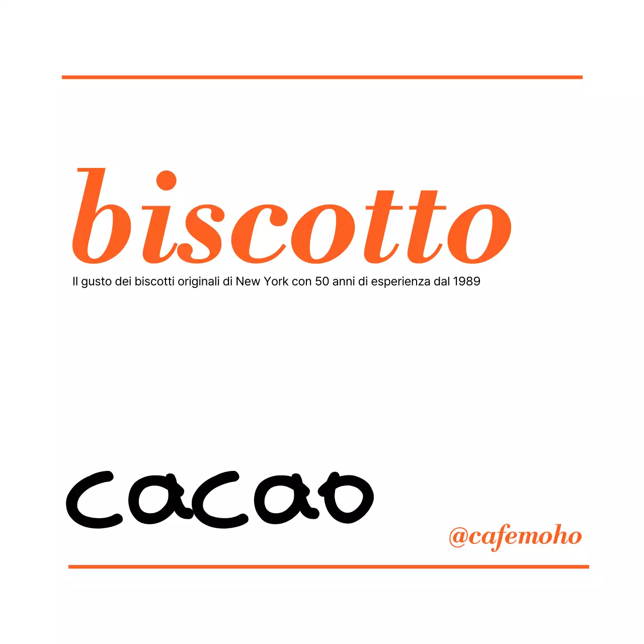 Pubblicità di dessert semplice all'arancia