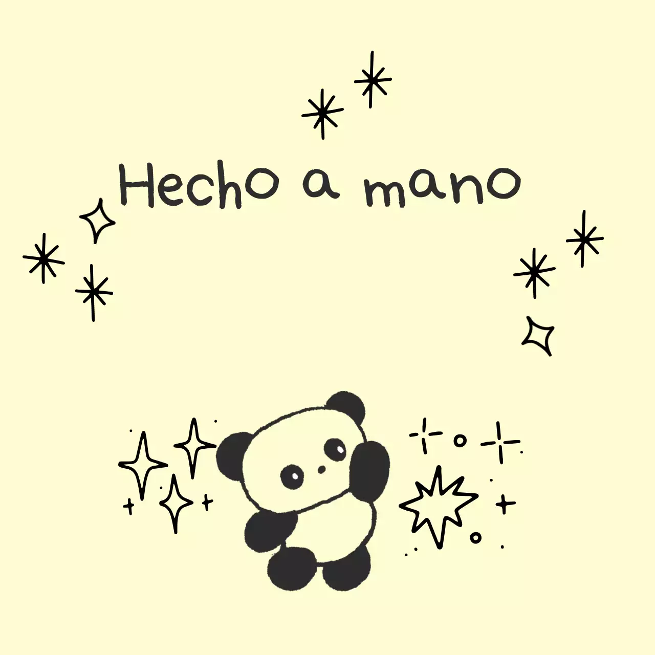 Pegatinas lindas hechas a mano de color marfil