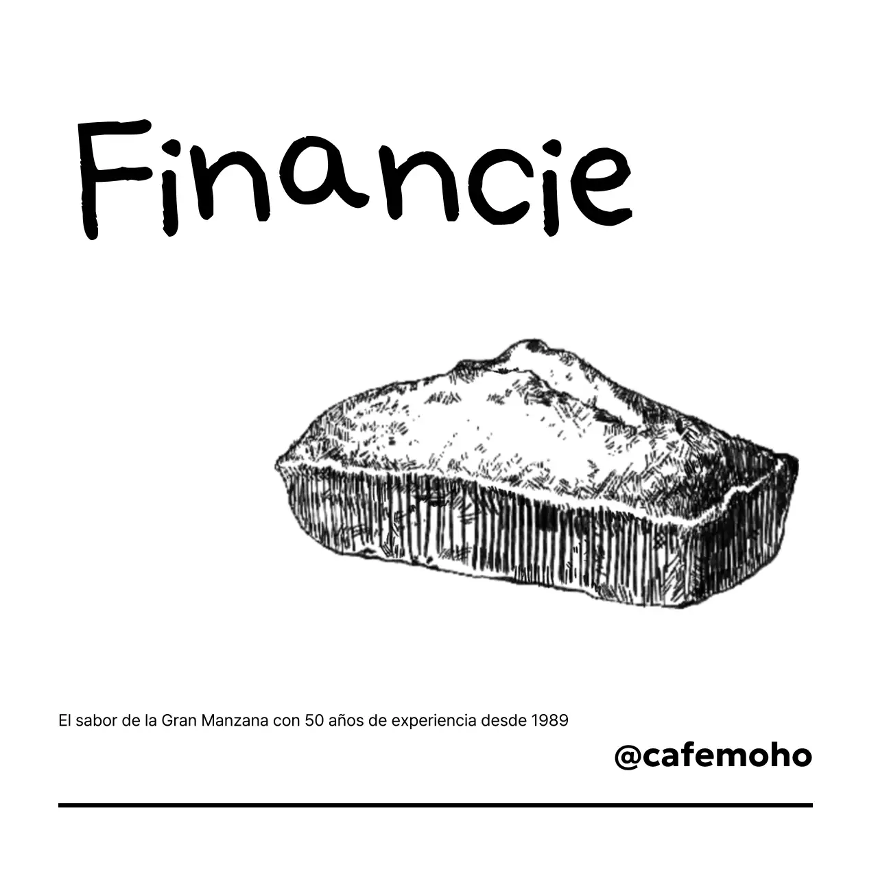 Anuncio de postre vintage en blanco y negro