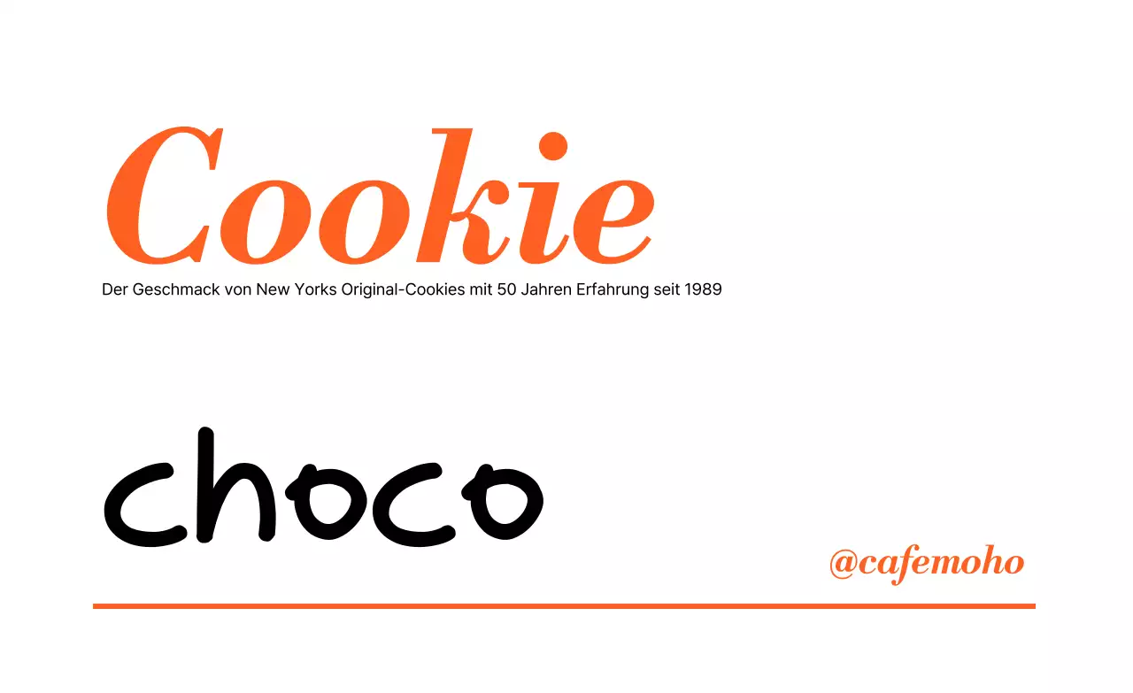 Werbung für einfaches Orangendessert