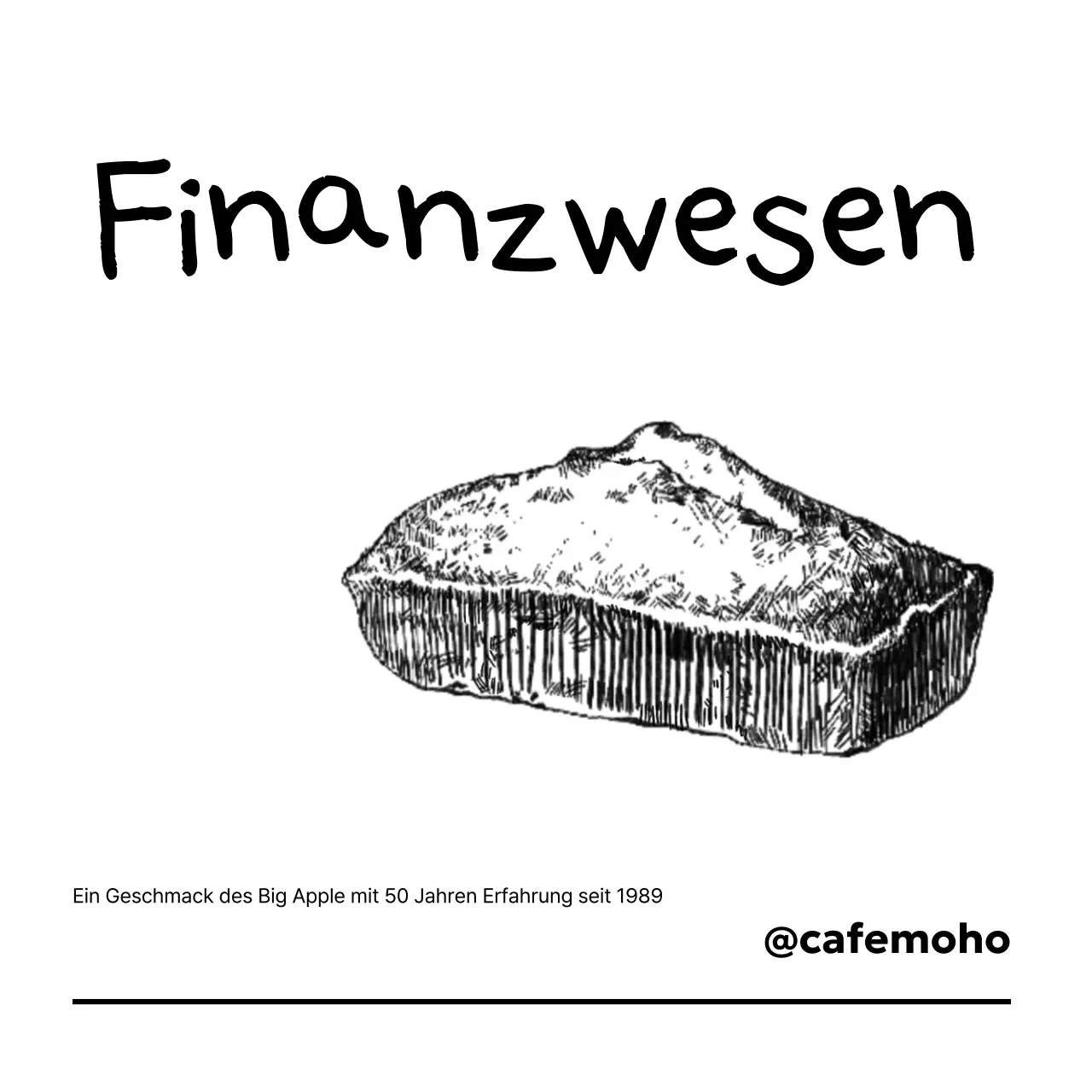 Schwarz-weiße Vintage-Dessertwerbung