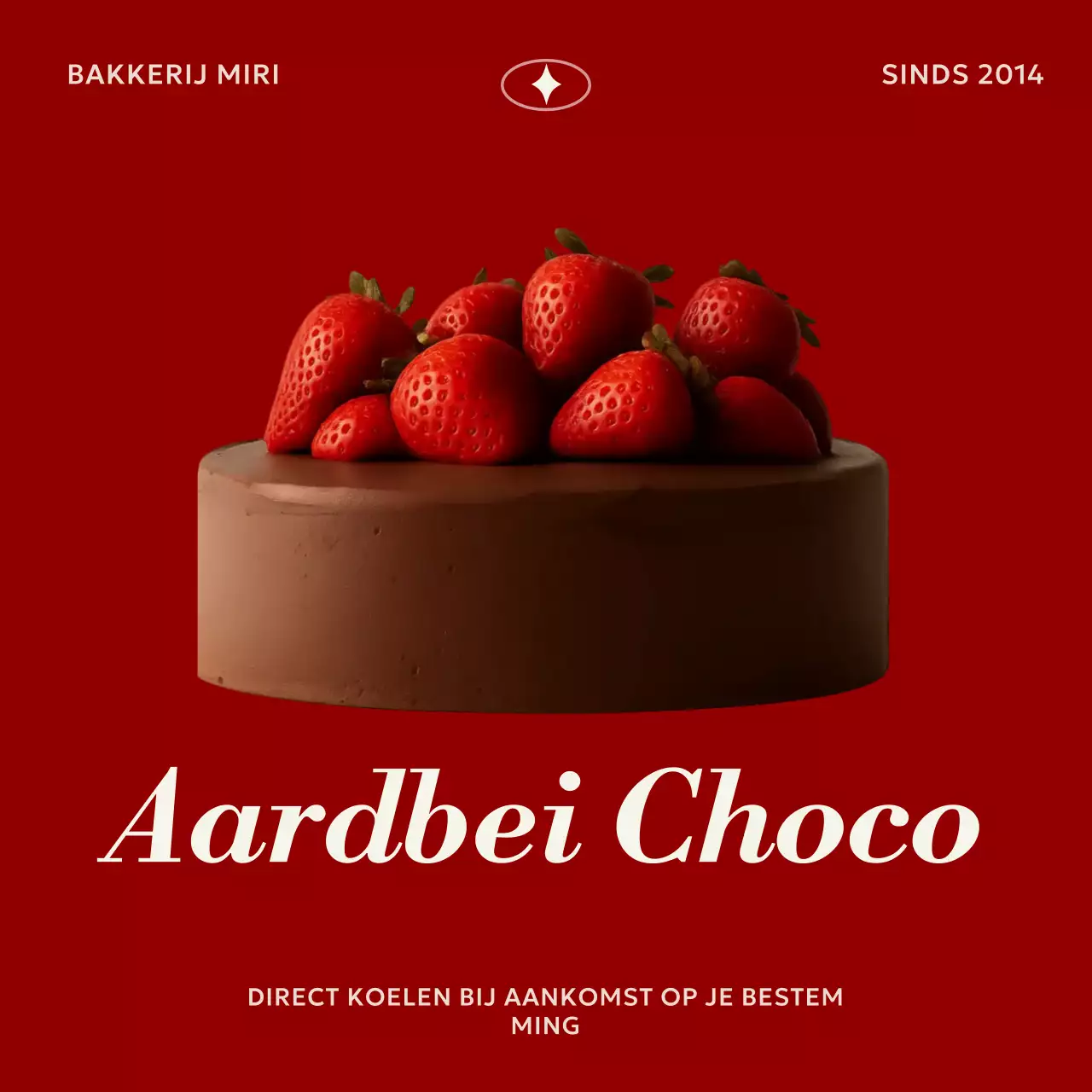 Rode Simpele Dessert Advertentie