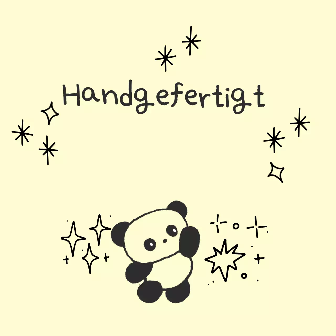 Elfenbeinfarbene süße handgemachte Aufkleber