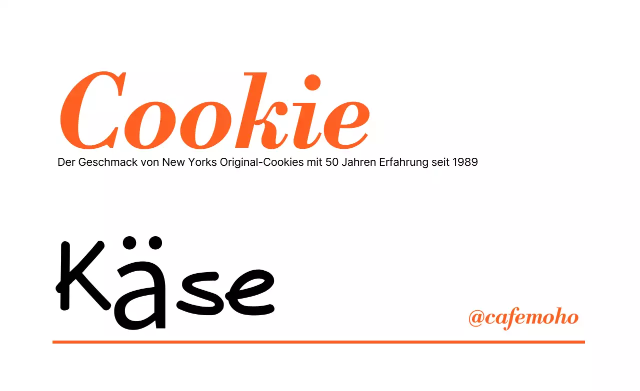 Werbung für einfaches Orangendessert