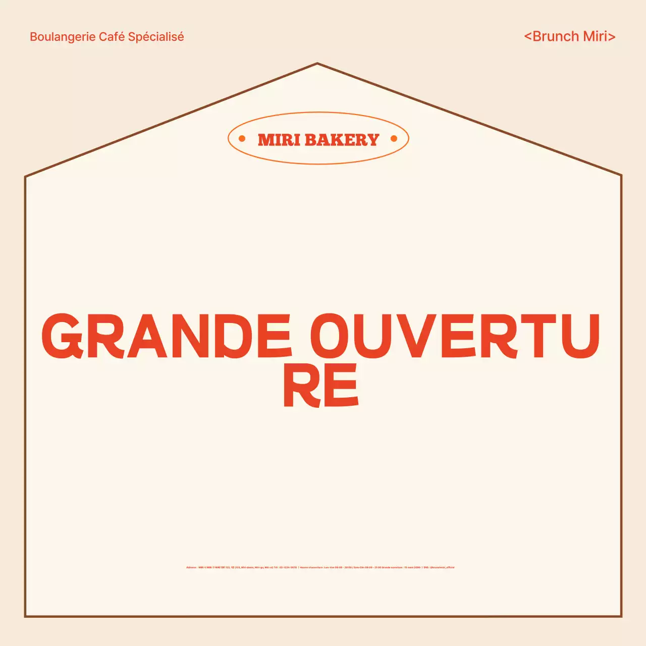 Ouverture de la boulangerie Beige Modern