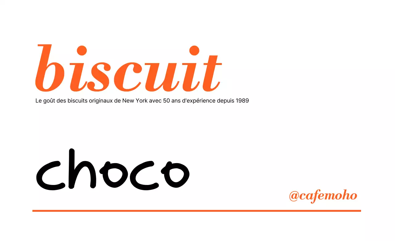 Publicité pour un dessert simple à l'orange