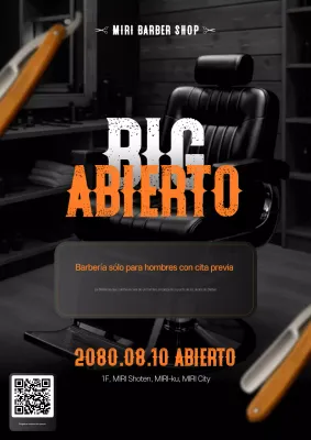 Abre Black Vintage Barbershop