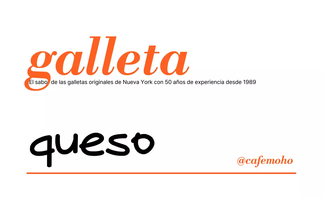 Anuncio de postre sencillo de naranja