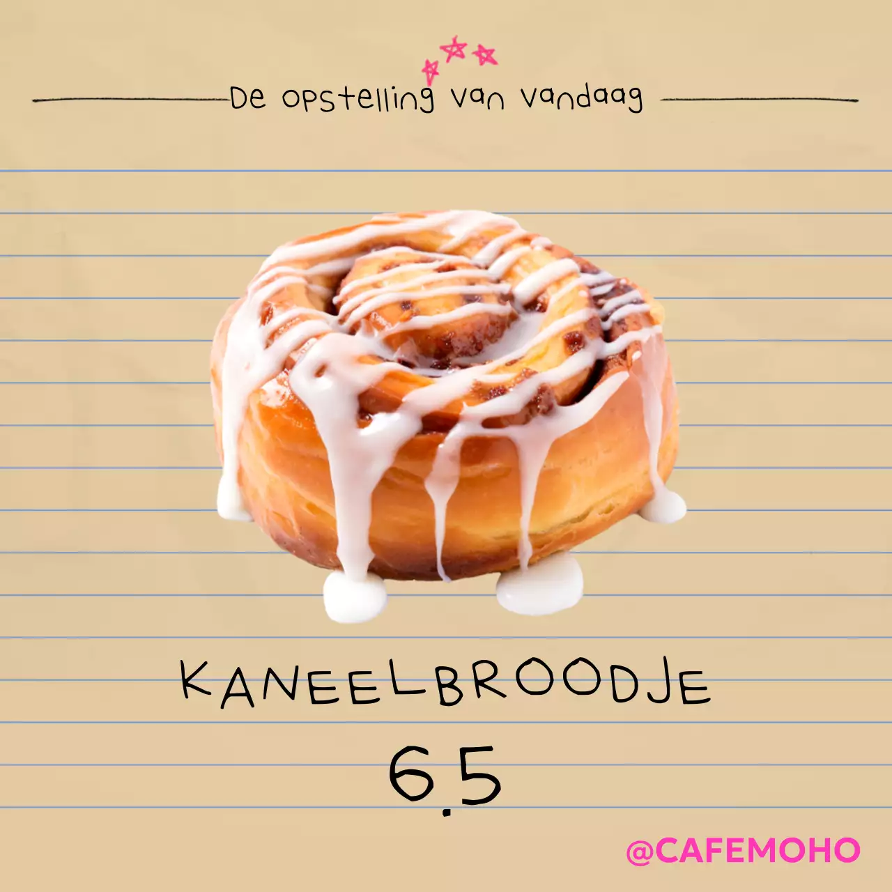 Beige Modern Dessertmenu