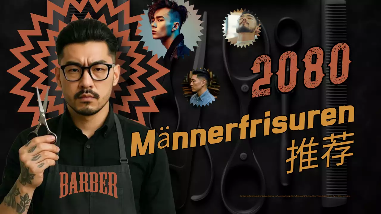 Schwarze moderne Herrenmode-Werbung