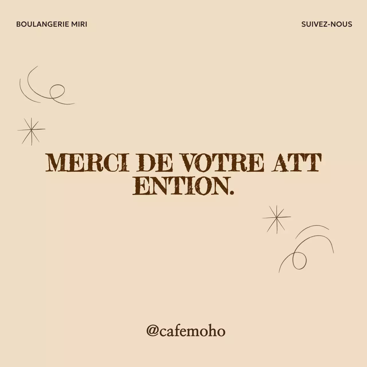 Beige Vintage Merci