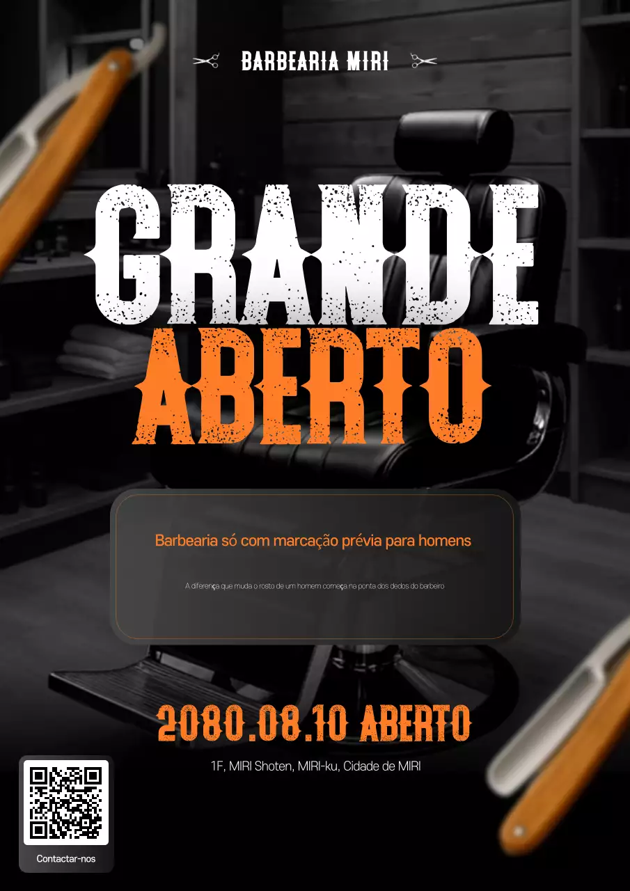 Abertura da barbearia Black Vintage