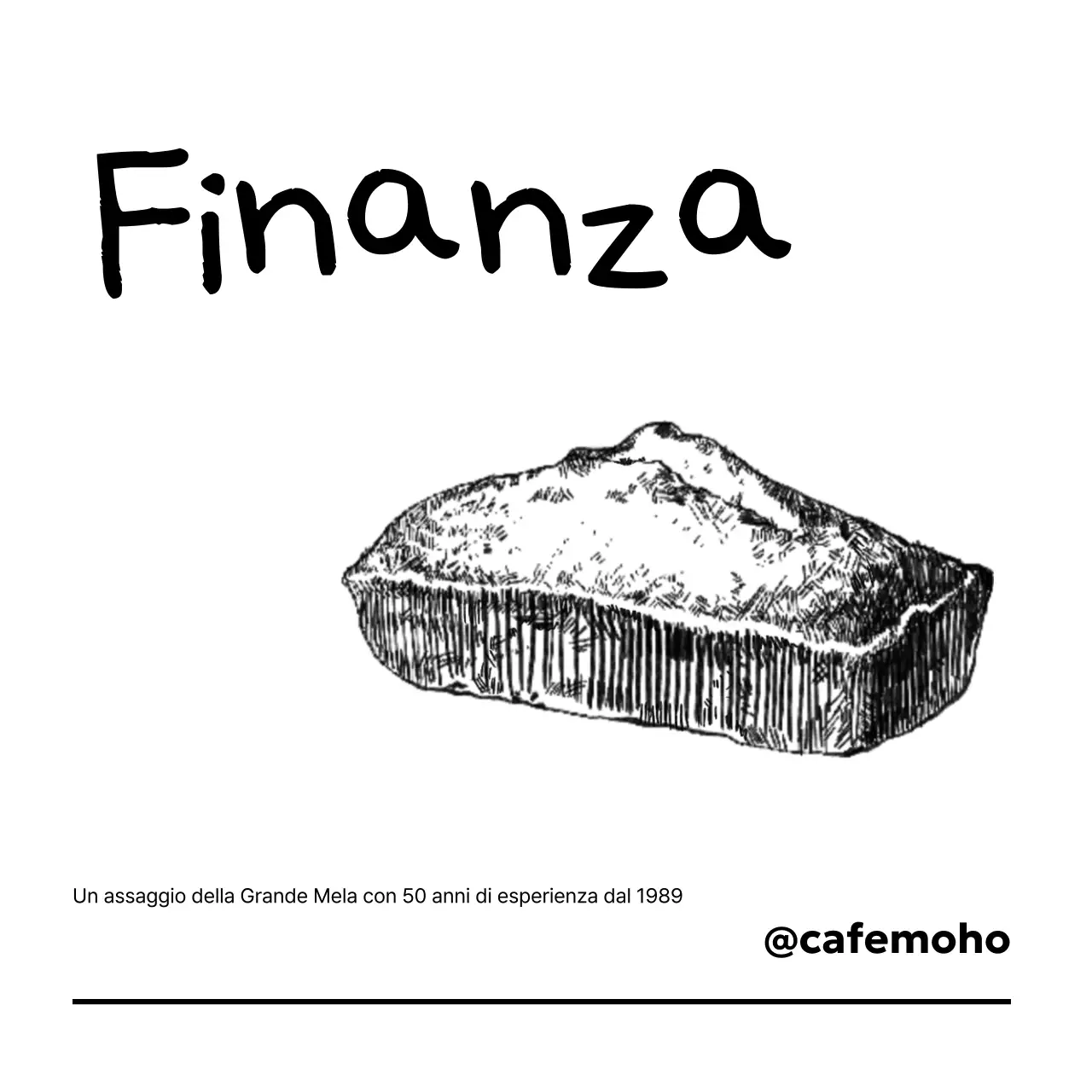 Pubblicità di dessert vintage in bianco e nero