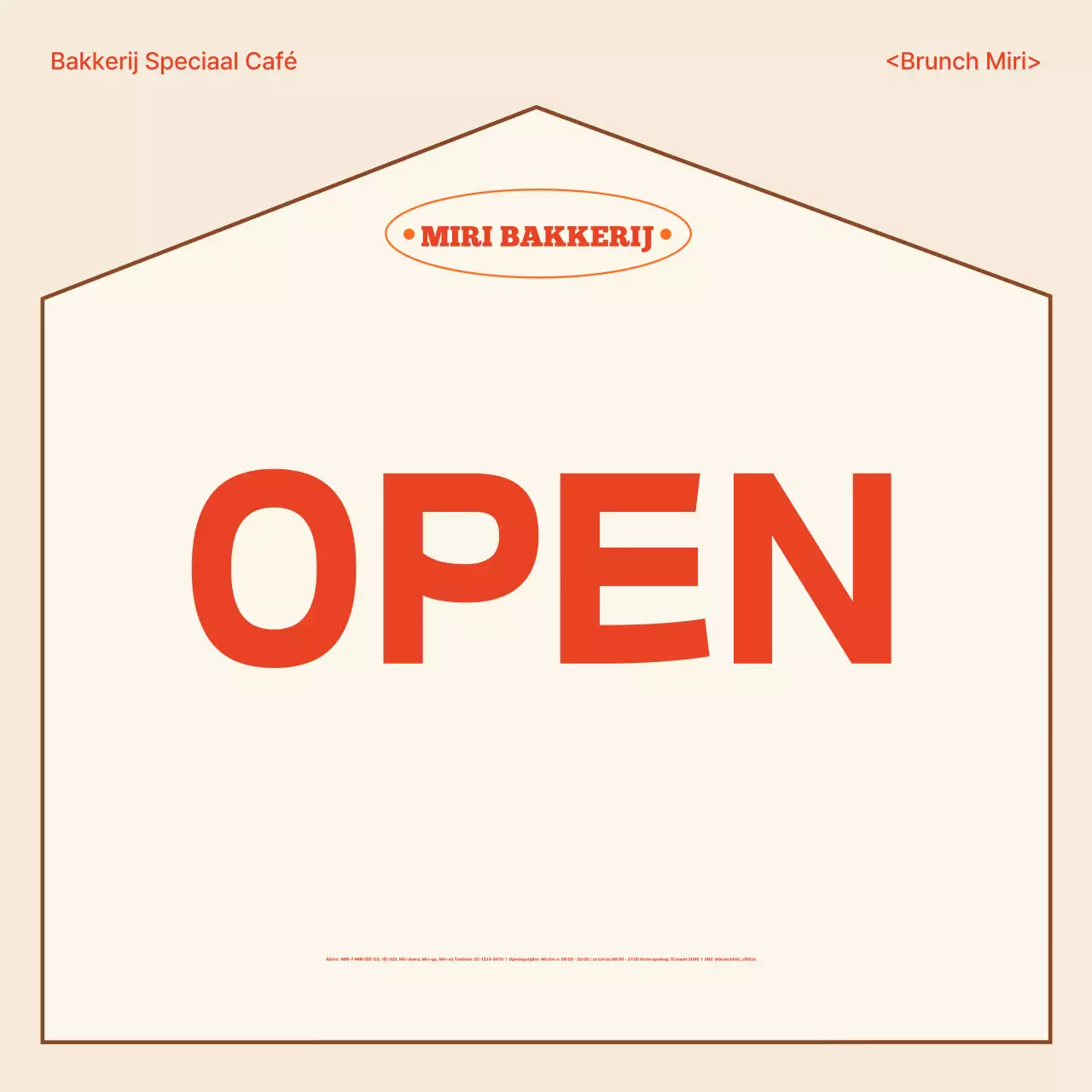 Openingsevenement Beige Modern Bakery