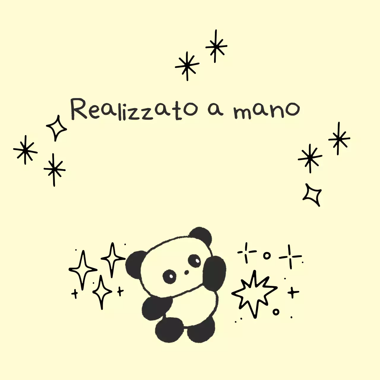 Adesivi carini fatti a mano color avorio