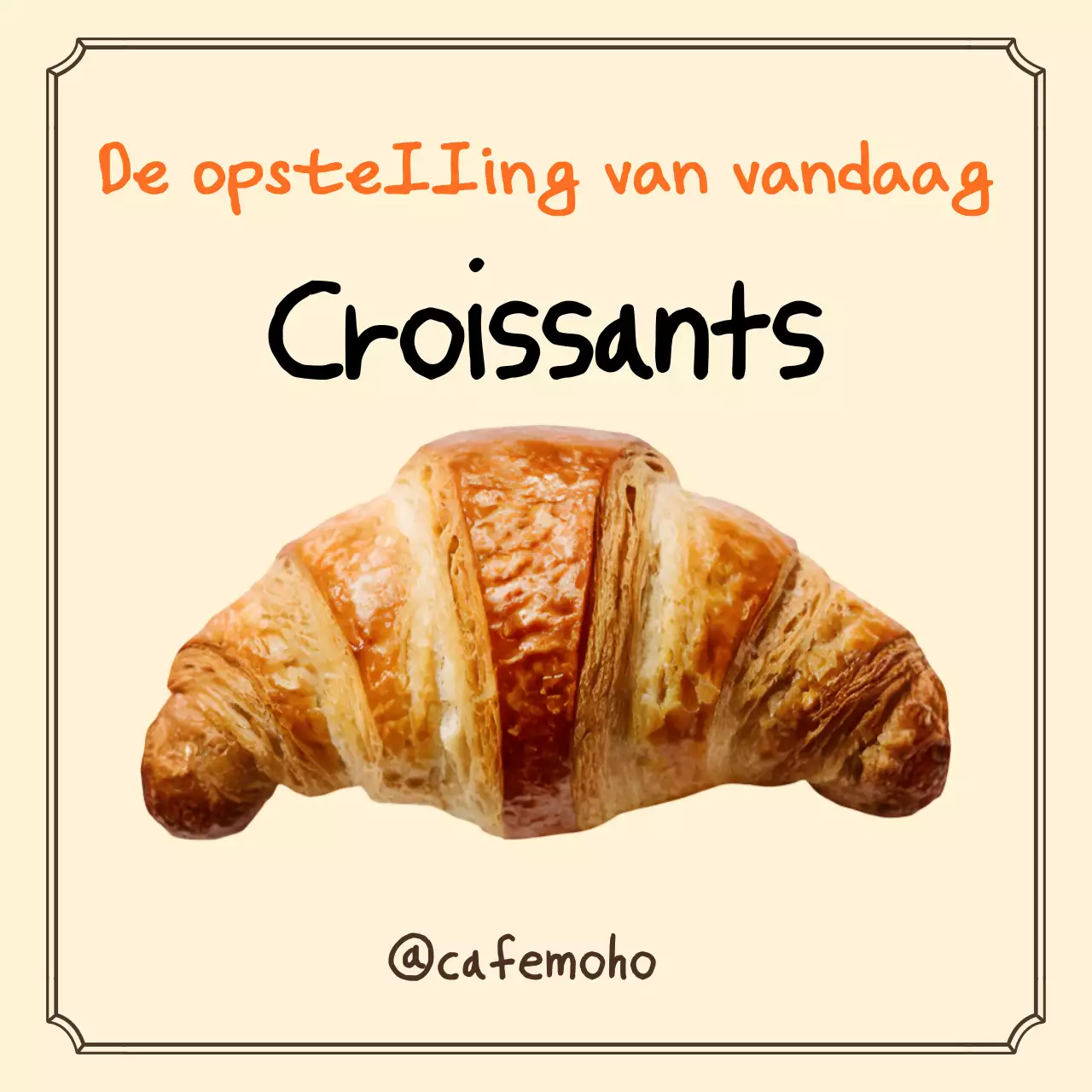 Beige Clean Bakery Menu Promotie