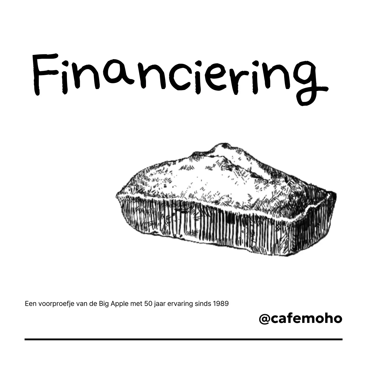 Zwart-witte vintage dessertreclame