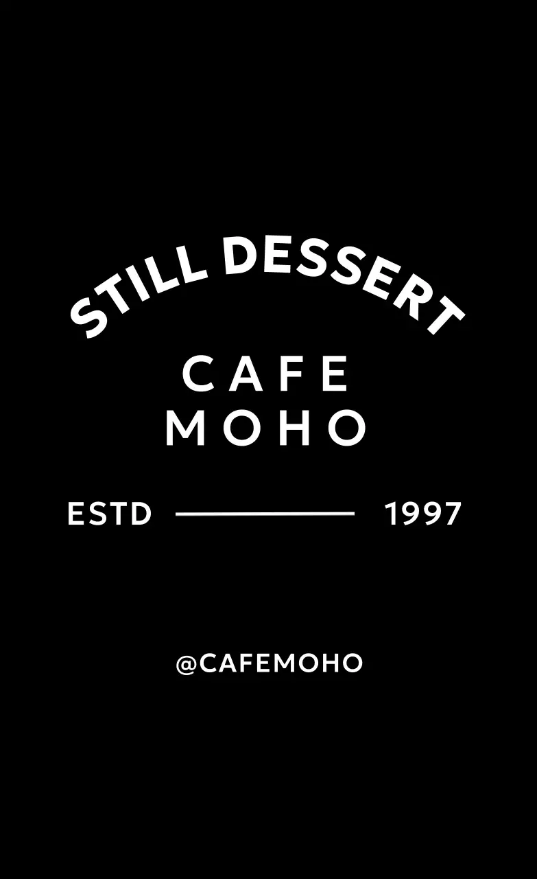 검정 모던 카페 로고