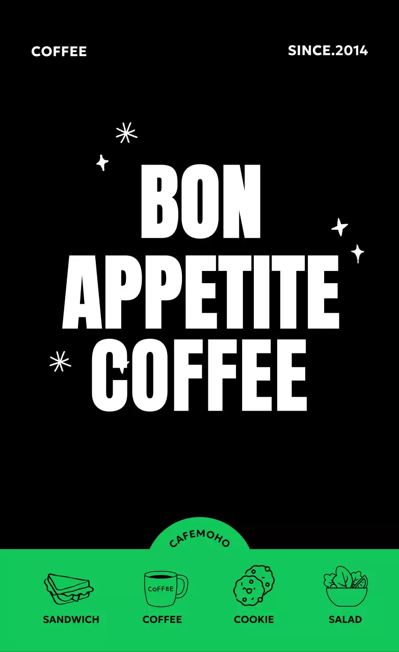 검정 모던 커피 광고