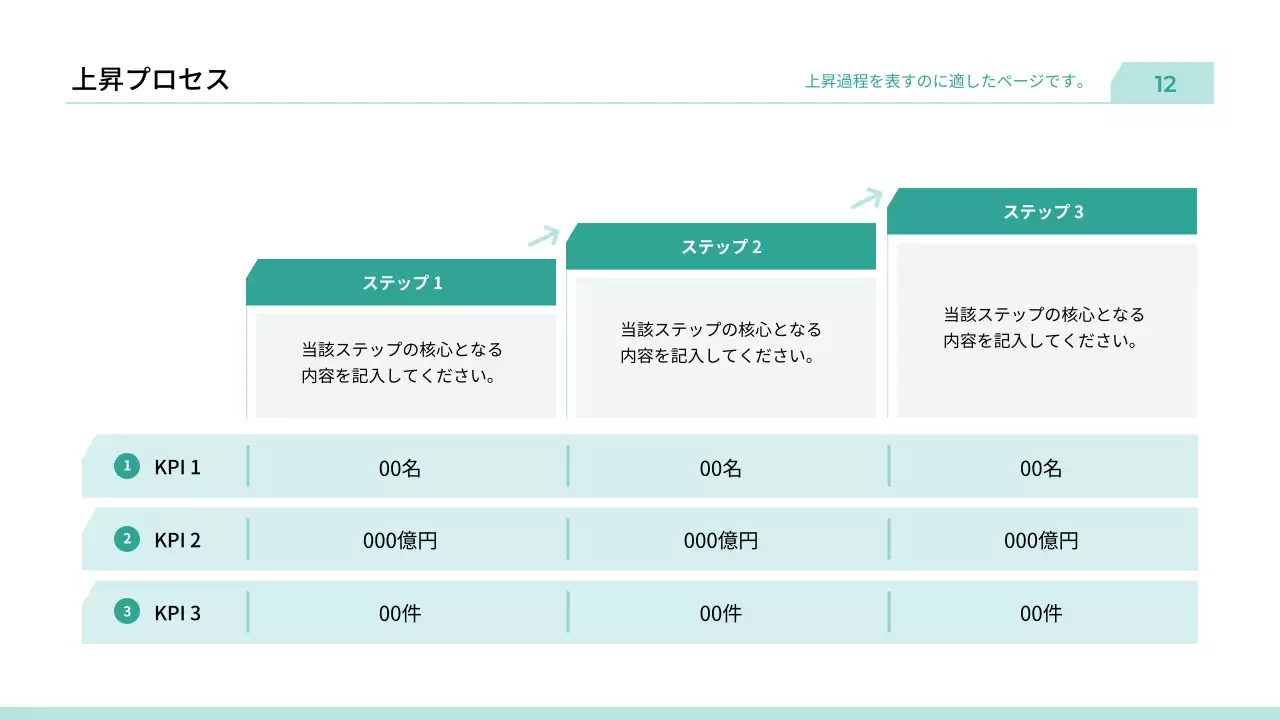 ミント シンプル ビジネス プレゼンテーション